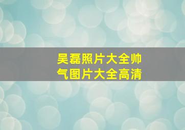 吴磊照片大全帅气图片大全高清