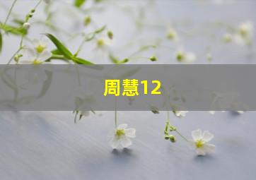 周慧12