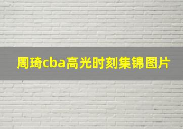 周琦cba高光时刻集锦图片