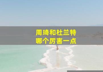 周琦和杜兰特哪个厉害一点