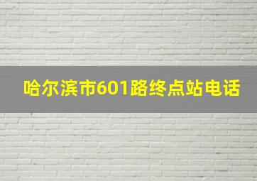 哈尔滨市601路终点站电话