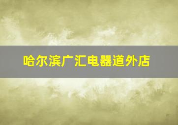 哈尔滨广汇电器道外店