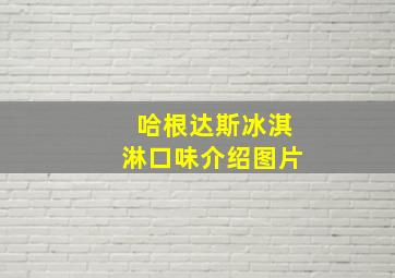 哈根达斯冰淇淋口味介绍图片