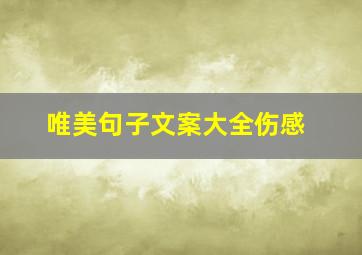 唯美句子文案大全伤感