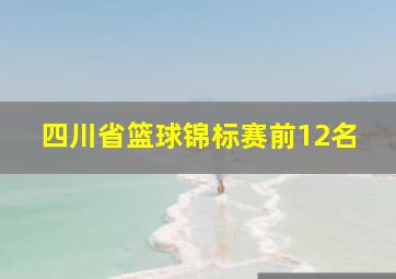 四川省篮球锦标赛前12名