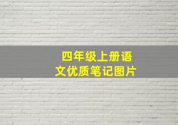 四年级上册语文优质笔记图片