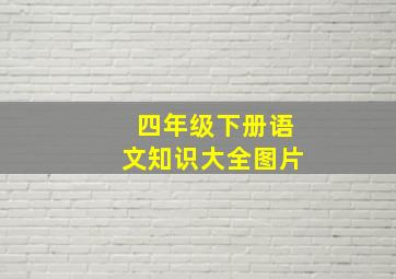 四年级下册语文知识大全图片