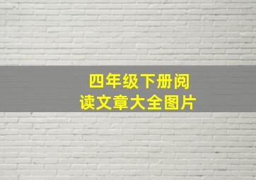 四年级下册阅读文章大全图片