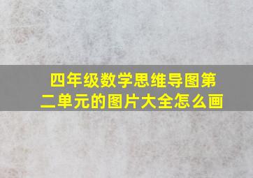 四年级数学思维导图第二单元的图片大全怎么画