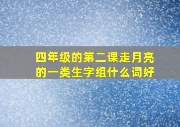 四年级的第二课走月亮的一类生字组什么词好