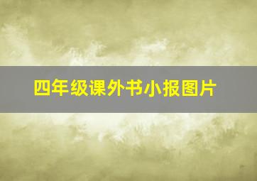 四年级课外书小报图片