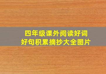 四年级课外阅读好词好句积累摘抄大全图片