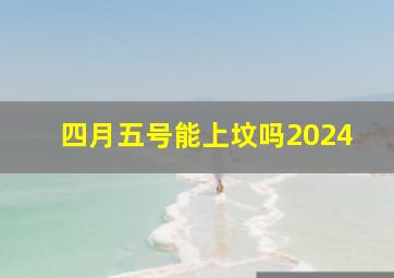 四月五号能上坟吗2024