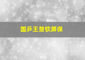 国乒王楚钦屏保