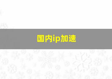 国内ip加速