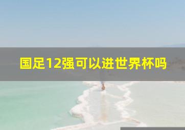 国足12强可以进世界杯吗