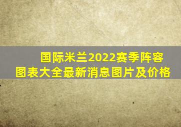 国际米兰2022赛季阵容图表大全最新消息图片及价格