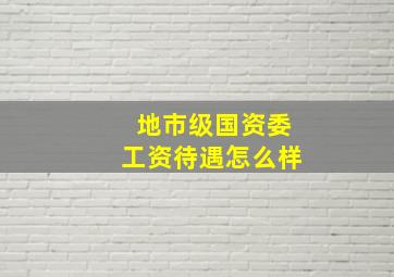 地市级国资委工资待遇怎么样