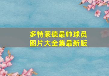 多特蒙德最帅球员图片大全集最新版