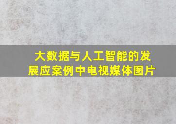 大数据与人工智能的发展应案例中电视媒体图片