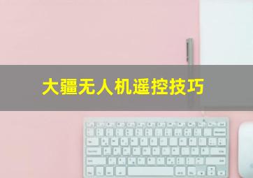 大疆无人机遥控技巧