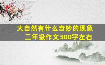 大自然有什么奇妙的现象二年级作文300字左右