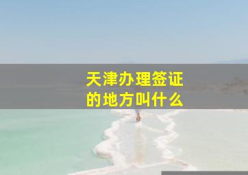 天津办理签证的地方叫什么