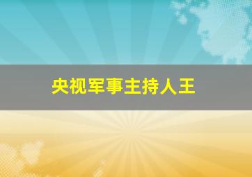 央视军事主持人王