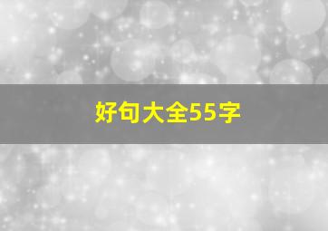 好句大全55字