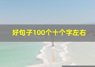 好句子100个十个字左右