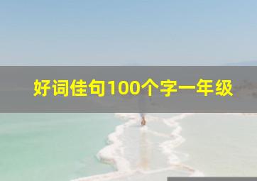 好词佳句100个字一年级