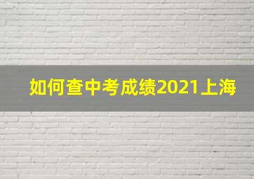 如何查中考成绩2021上海