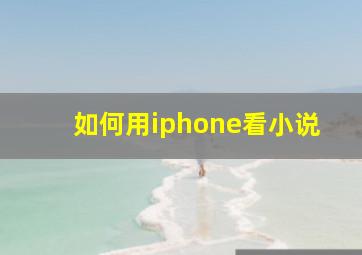 如何用iphone看小说