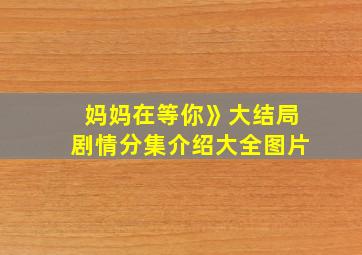 妈妈在等你》大结局剧情分集介绍大全图片