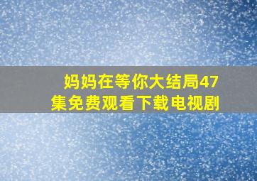 妈妈在等你大结局47集免费观看下载电视剧