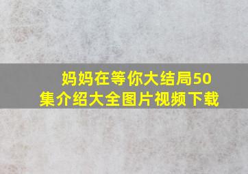 妈妈在等你大结局50集介绍大全图片视频下载