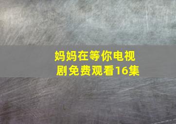 妈妈在等你电视剧免费观看16集