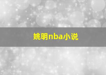 姚明nba小说