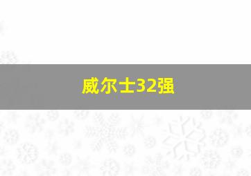 威尔士32强