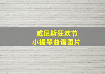 威尼斯狂欢节小提琴曲谱图片