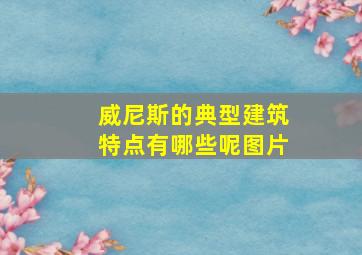 威尼斯的典型建筑特点有哪些呢图片