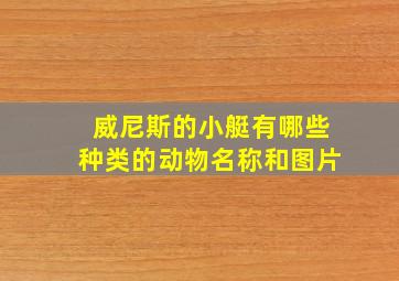 威尼斯的小艇有哪些种类的动物名称和图片