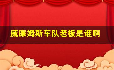 威廉姆斯车队老板是谁啊