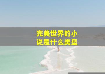 完美世界的小说是什么类型