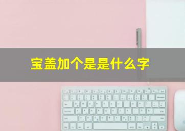 宝盖加个是是什么字