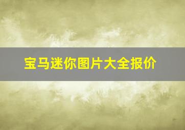 宝马迷你图片大全报价