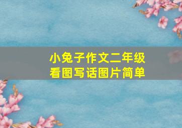 小兔子作文二年级看图写话图片简单