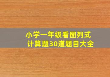 小学一年级看图列式计算题30道题目大全