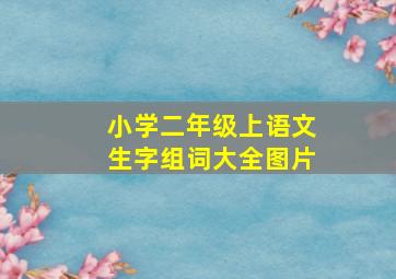 小学二年级上语文生字组词大全图片