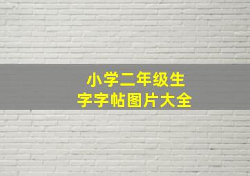 小学二年级生字字帖图片大全